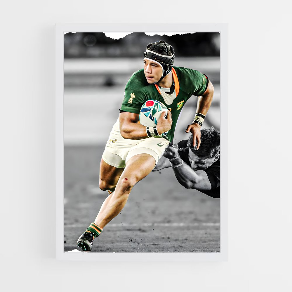 Poster Cheslin de kolbe – affiche Rugby (vue 3)